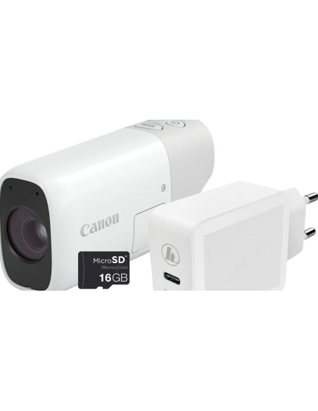 PowerShot ZOOM Compatta in stile Monocolo Kit Essenziale Bianco